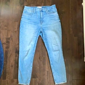 Madewell Denim 11” High-Rise Skinny Crop size 31